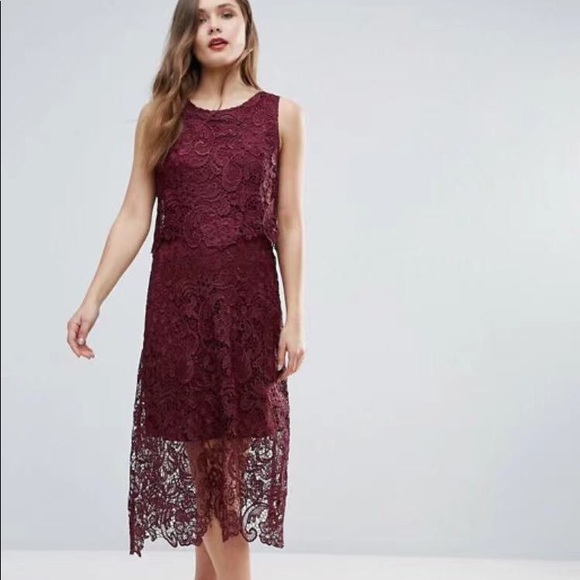 ASOS lace midi dress NWT - Picture 1 of 6